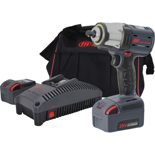 Compact High Torque Cordless Impact Wrench Kit, 20 V, 1/2" Socket M & M Nord Ouest Inc