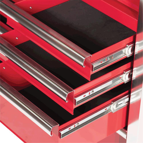 PRC4211 Pro Series Roller Cabinet, 11 Drawers, 42" W x 18" D x Red M & M Nord Ouest Inc
