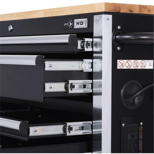 HDRC5212 HD Series Roller Cabinet, 12 Drawers, 51-1/4" W x 21" D x 40-3/10" H, Black M & M Nord Ouest Inc