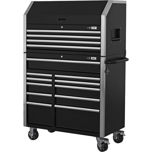HDCC-4115 HD Series Toolbox Combo, 21-1/2" D x 44-1/5" W x 63-3/10" H, Black M & M Nord Ouest Inc