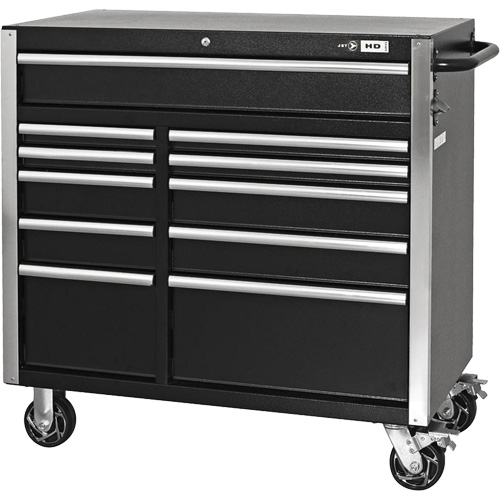 HDCC-4115 HD Series Toolbox Combo, 21-1/2" D x 44-1/5" W x 63-3/10" H, Black M & M Nord Ouest Inc