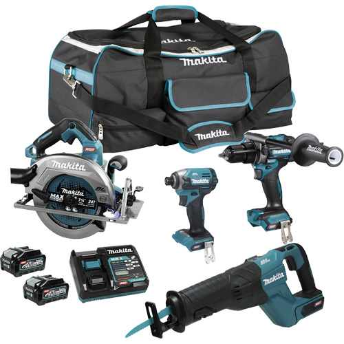 Ensemble 4 outils &agrave; moteur sans balai XGT, Lithium-ion, 40 V M & M Nord Ouest Inc