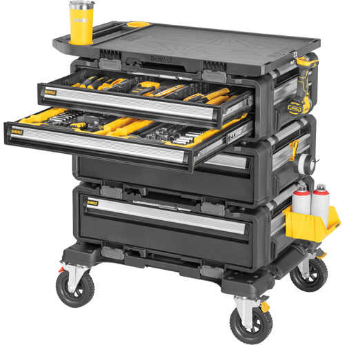 Poste de travail modulaire 5-en-1 TOUGHSYSTEM 2.0 DXL, 34" x 25-4/5" x 39", Noir/Jaune M & M Nord Ouest Inc