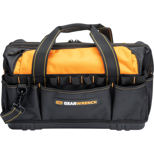 Professional 20" Tool Bag, Nylon, 33 Pockets, Black/Orange M & M Nord Ouest Inc