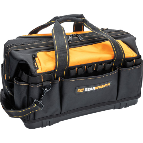 Professional 20" Tool Bag, Nylon, 33 Pockets, Black/Orange M & M Nord Ouest Inc