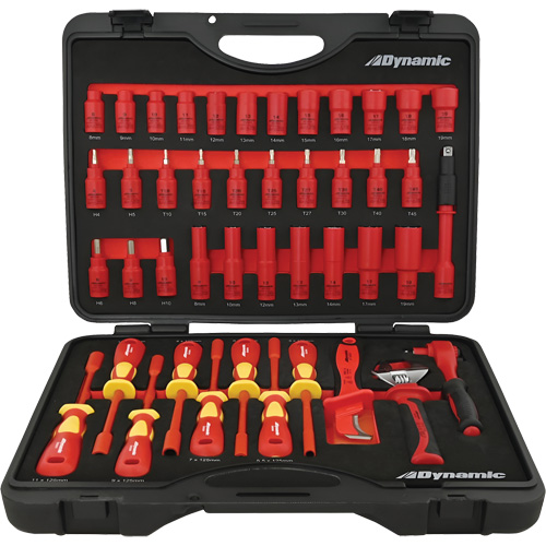 Insulated Socket & Tool Set, 44 Pcs M & M Nord Ouest Inc