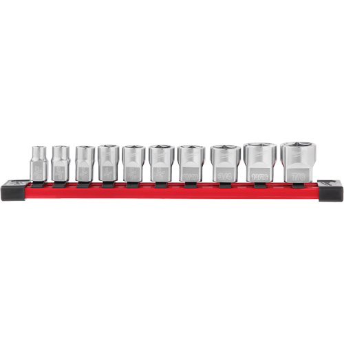Douilles SAE avec c&ocirc;t&eacute;s Four Flat, 10 Mcx, Prise de 3/8" M & M Nord Ouest Inc