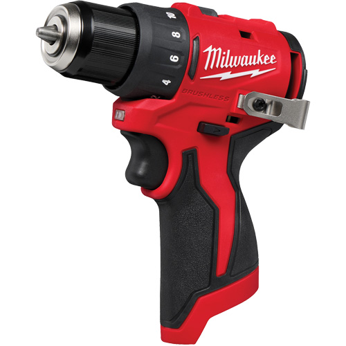 M12 Subcompact Brushless Drill/Driver, Lithium-Ion, 12 V, 3/8" Chuck, 350 in-lbs Torque M & M Nord Ouest Inc