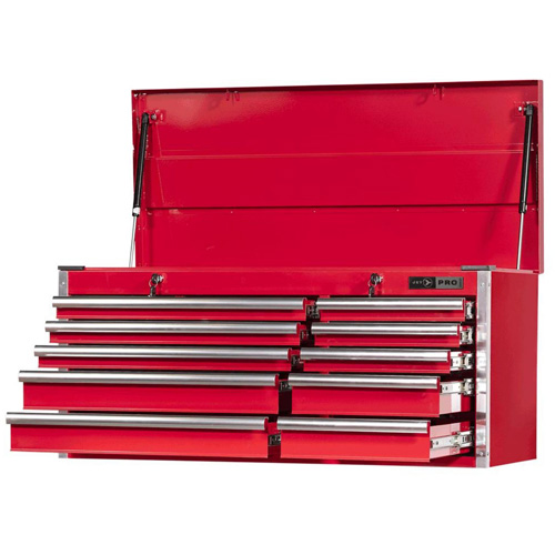 PMC4210 Pro Series Mechanics Chest, 40-3/10" W, 10 Drawers, Red M & M Nord Ouest Inc