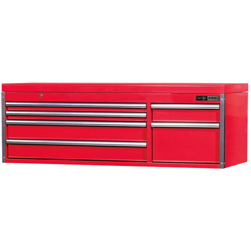 PMC5606 Pro Series Mechanics Chest, 55-1/2" W, 6 Drawers, Red M & M Nord Ouest Inc