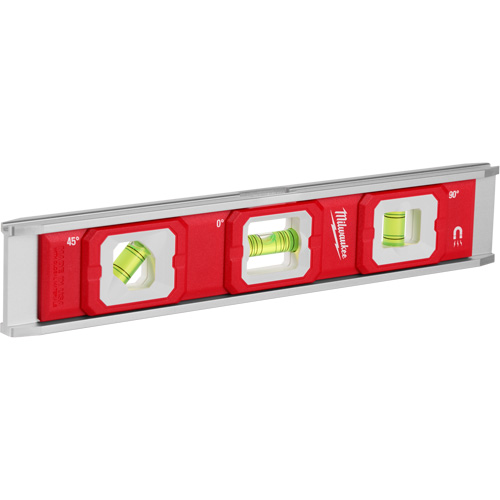 Niveau torpille, 10" lo, Aluminium, 3 fioles, Magn&eacute;tique M & M Nord Ouest Inc