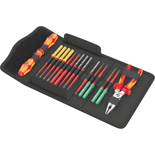 Jeu d'outils tr&egrave;s fin 1 avec syst&egrave;me de rep&eacute;rage doutils Tool Finder Kraftform Kompakt VDE 17, 1000 V, 17 M M & M Nord Ouest Inc