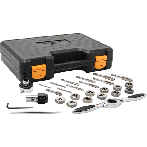 Metric Ratcheting Tap & Die Set, 27 Pieces M & M Nord Ouest Inc