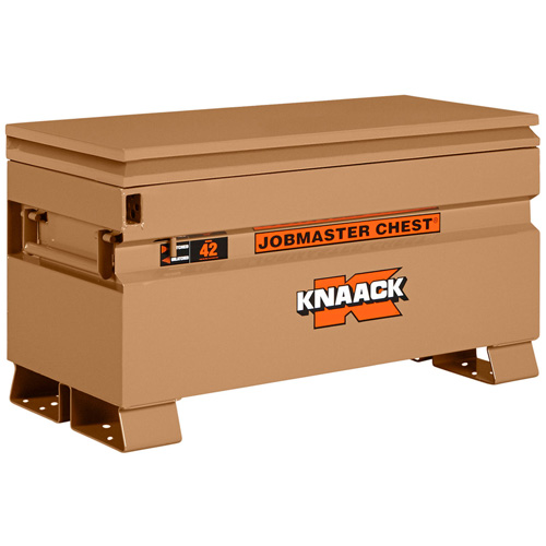 Model 42 Jobsite Chest with Padlock, 42" x 19" x 23-3/8", Steel, Tan M & M Nord Ouest Inc