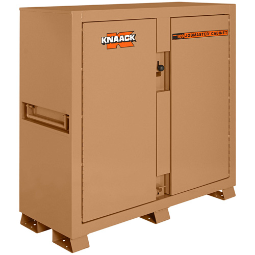 Model 109 Jobsite Cabinet with Padlock, Steel, 47.5 Cubic Feet, Tan M & M Nord Ouest Inc