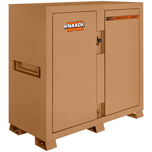 Model 139 Jobsite Cabinet with Padlock, Steel, 59.4 Cubic Feet, Tan M & M Nord Ouest Inc