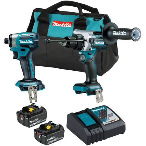 LXT Brushless Cordless Impact Driver & Hammer Drill/Driver Combo Kit, 18 V M & M Nord Ouest Inc