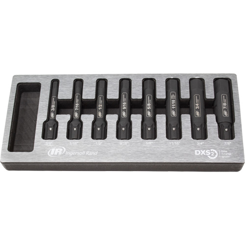 SAE Bit Impact Socket Set, Hex, 8 Pcs M & M Nord Ouest Inc