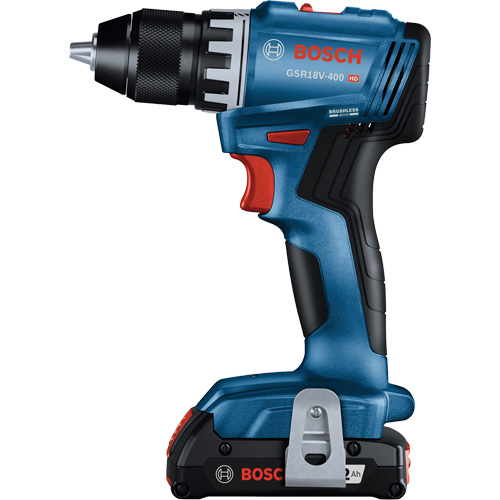Compact Brushless Drill/Driver Kit, Lithium-Ion, 18 V, 1/2" Chuck, 400 in-lbs. Torque M & M Nord Ouest Inc