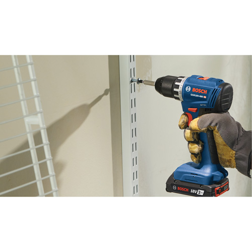Compact Brushless Drill/Driver Kit, Lithium-Ion, 18 V, 1/2" Chuck, 400 in-lbs. Torque M & M Nord Ouest Inc