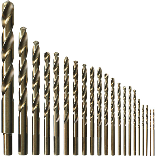 Drill Bit Set, 21 Pieces, Cobalt M & M Nord Ouest Inc