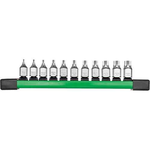 Low-Profile Bit Socket Set, Torx&reg;, 1/4" Drive, 11 Pcs M & M Nord Ouest Inc