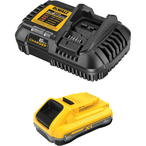 Ensemble de bloc-pile et chargeur XR POWERPACK, Lithium-ion, 20 V, 4 Ah M & M Nord Ouest Inc