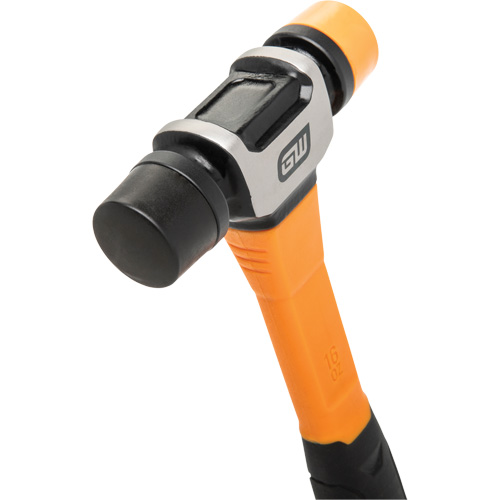 Soft Face Hammer, 16 oz. Head Weight, Plain Face, Solid Steel Handle, 12-1/4" L M & M Nord Ouest Inc