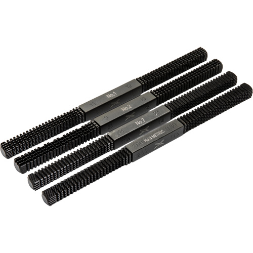 4-Piece Thread Restoring File Set, Square, 9" M & M Nord Ouest Inc