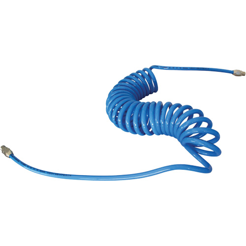 MAXAIR Coiled Hose, Air, 3/8" ID x 25' L, Polyurethane M & M Nord Ouest Inc