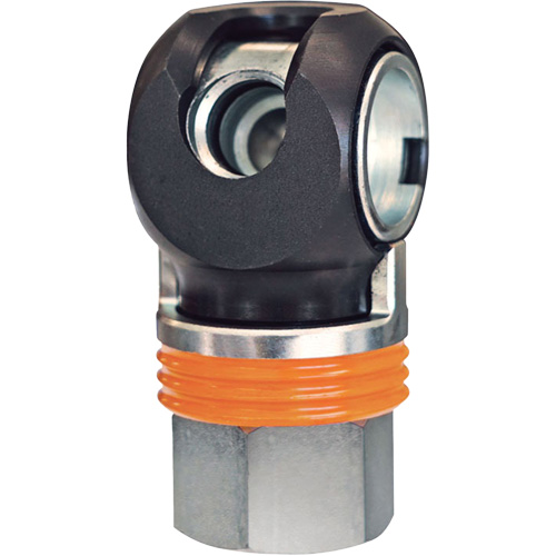 Raccord industriel rapide TOPQUIK SC, Acier nickel&eacute;, 1/2", NPT femelle, 359 PSI M & M Nord Ouest Inc