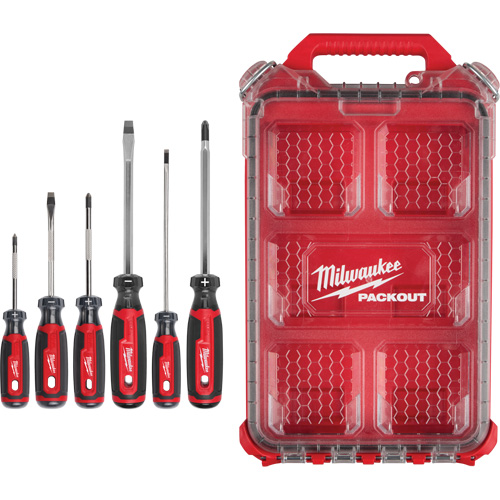 Ensemble de tournevis &agrave; prise coussin&eacute;e avec organisateur compact &agrave; profil bas PACKOUT, 6 m M & M Nord Ouest Inc
