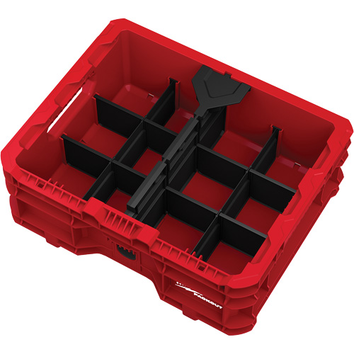 Bac &agrave; profil bas PACKOUT, 15" x 18-5/8" x 6-5/8", Noir/Rouge M & M Nord Ouest Inc