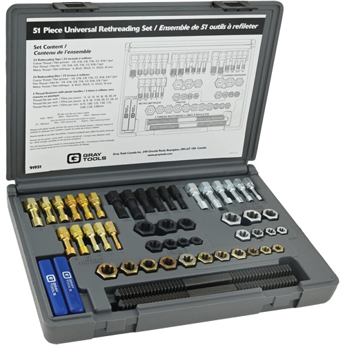 Universal Rethreading Set, 51 Pieces M & M Nord Ouest Inc