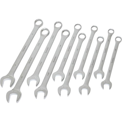 Contractor Series SAE Wrench Set, Combination, 10 Pieces, Imperial M & M Nord Ouest Inc