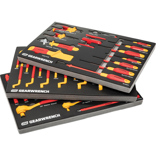 Jeu d'outils VDE isol&eacute;s, 1000 V, 72 M M & M Nord Ouest Inc