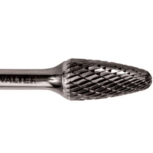 Double Cut Ballnose Tree Burr, SF-1, 1/4" Dia., 5/8" Depth of Cut M & M Nord Ouest Inc