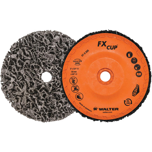 Brosse-boisseau FX, 4-1/2" dia., Oxyde d'aluminium M & M Nord Ouest Inc