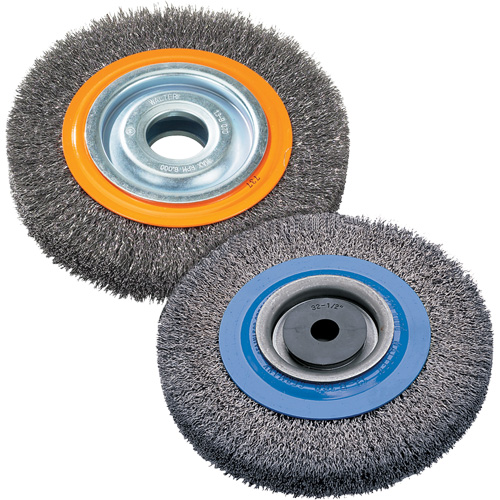 Brosse rotative, 8" dia., Fils 0,118", Arbre 1-1/4" M & M Nord Ouest Inc