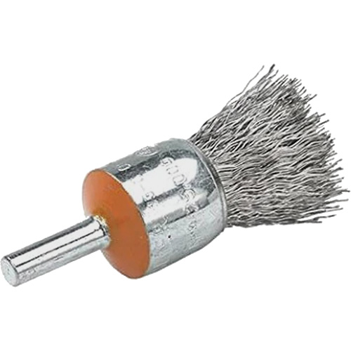 Brosses mont&eacute;es &agrave; fils cr&ecirc;p&eacute;s, 1/2", Fils 0,02", Tige 1/4" M & M Nord Ouest Inc