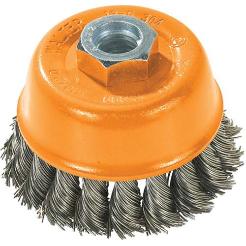 Wire Cup Brush, 3" Dia. x 5/8"-11 Arbor M & M Nord Ouest Inc
