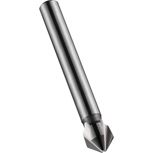 Fraise conique, 12,4 mm, Acier rapide, Angle de 90°, 3 cannelures M & M Nord Ouest Inc
