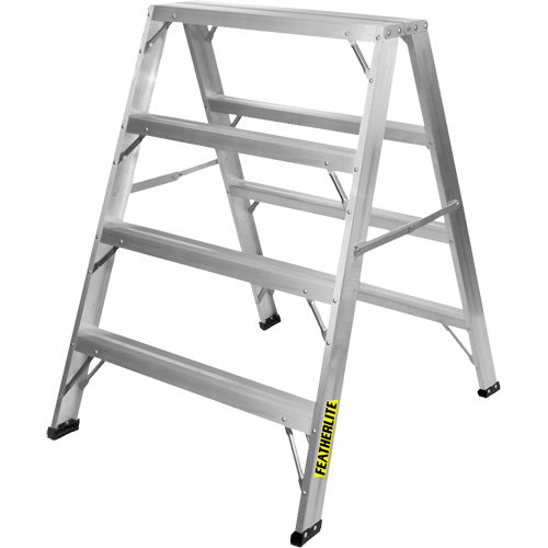 Industrial-Duty Sawhorse, 4' H x 34.6875" W x 39.50" D, 300 lbs. Capacity, Aluminum M & M Nord Ouest Inc