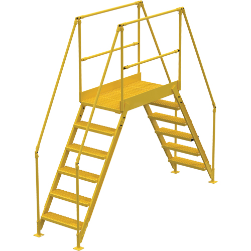 Crossover Ladder, 116" Overall Span, 60" H x 48" D, 24" Step Width M & M Nord Ouest Inc