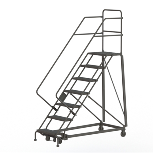 Heavy Duty Safety Slope Ladder, 7 Steps, Serrated, 50° Incline, 70" High M & M Nord Ouest Inc
