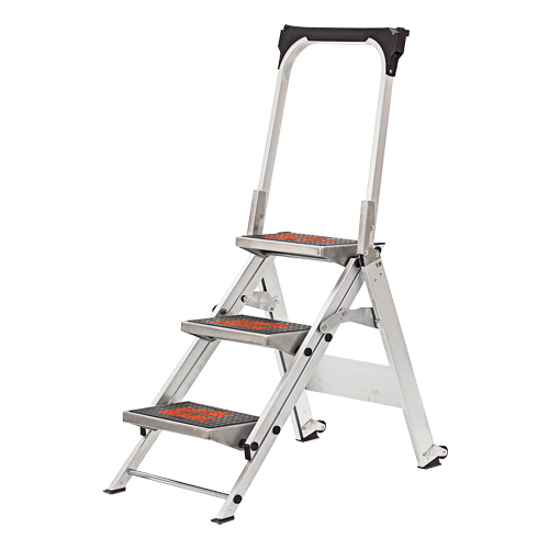 Safety Stepladder with Bar & Tray, 2.2', Aluminum, 300 lbs. Capacity, Type 1A M & M Nord Ouest Inc