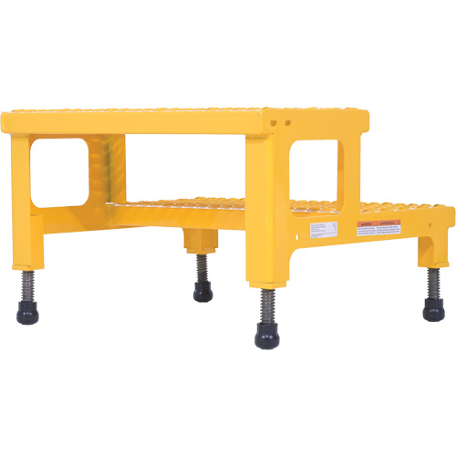 Adjustable Step-Mate Stand, 2 Step(s), 23-13/16" W x 22-7/8" L x 15-1/4" H, 500 lbs. Capacity M & M Nord Ouest Inc