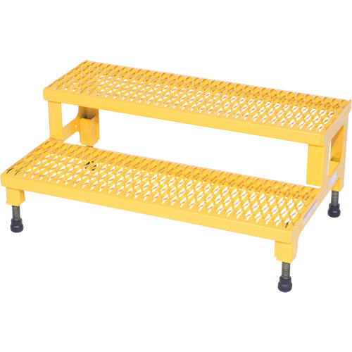 Adjustable Step-Mate Stand, 2 Step(s), 36-3/16" W x 22-7/8" L x 15-1/4" H, 500 lbs. Capacity M & M Nord Ouest Inc