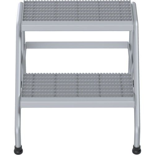 Aluminum Step Stand, 2 Step(s), 22-13/16" W x 24-9/16" L x 20" H, 500 lbs. Capacity M & M Nord Ouest Inc