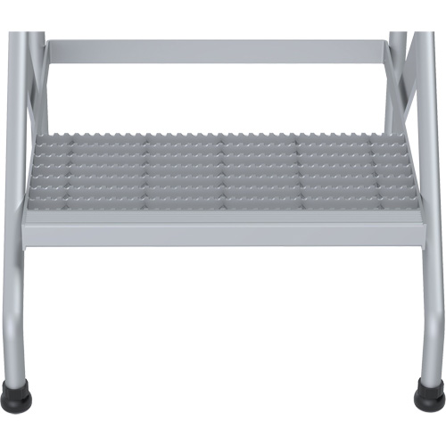 Aluminum Step Stand, 2 Step(s), 22-13/16" W x 24-9/16" L x 20" H, 500 lbs. Capacity M & M Nord Ouest Inc